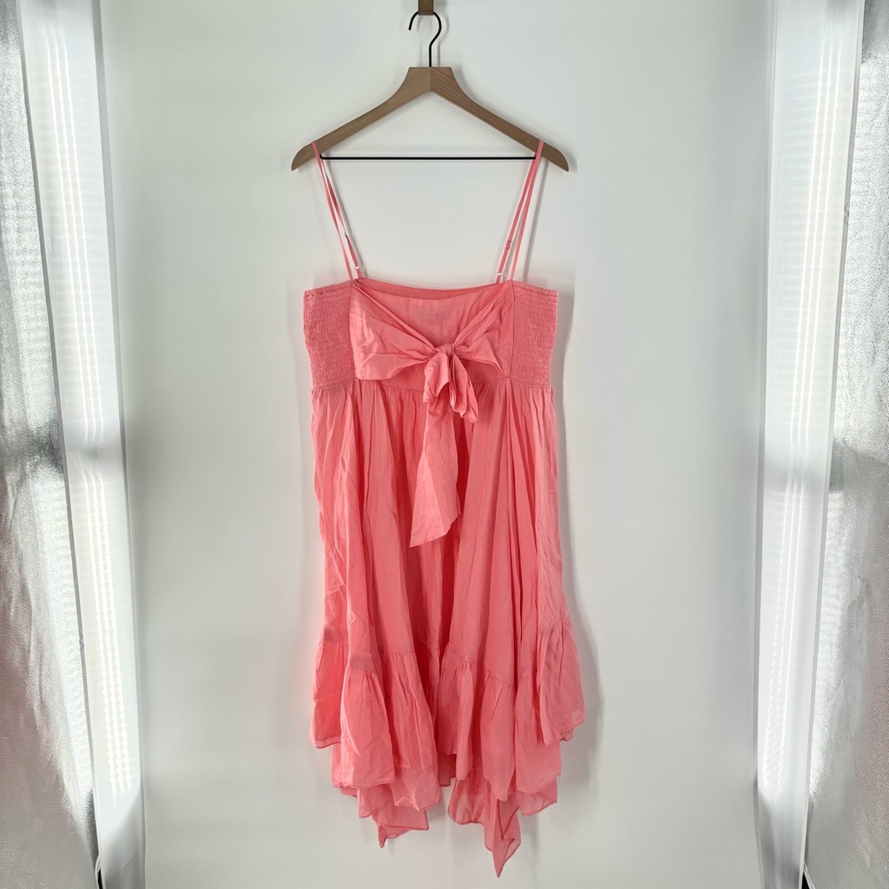 New! J.Crew Cotton Voile Bow-front Beach Dress Size Large Vacation Resort Wear